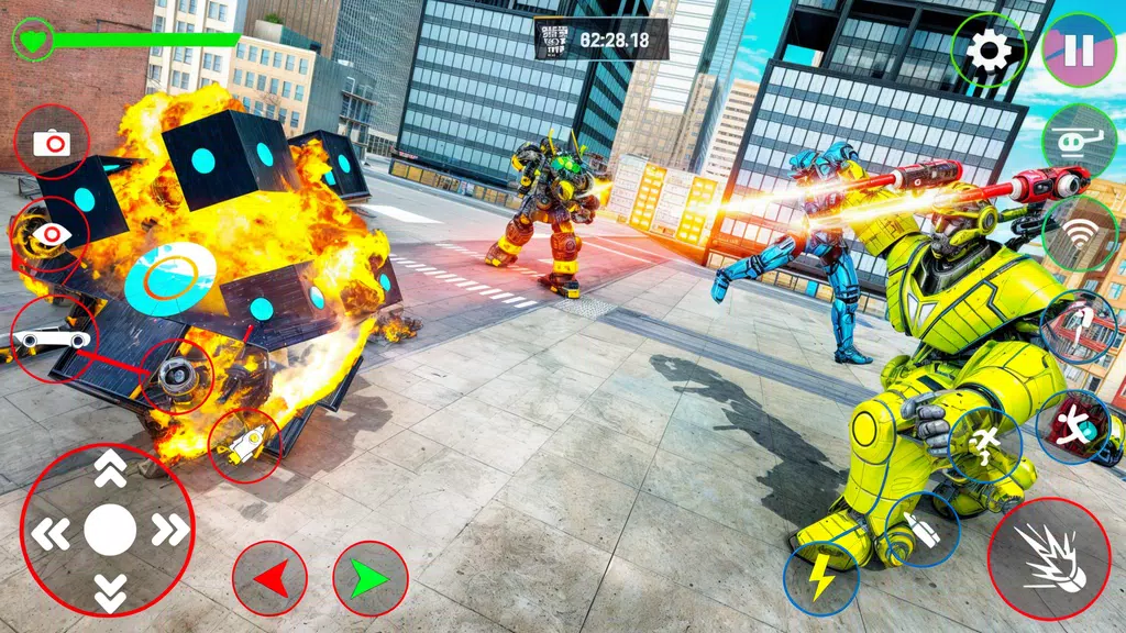 Red Ball Robot Car: Robot Game ภาพหน้าจอ 2