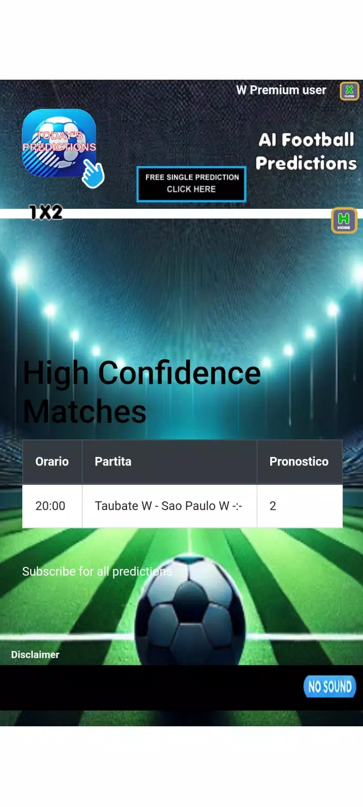 Ai football predictions Screenshot 3