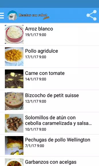Recetas con robot Screenshot 1