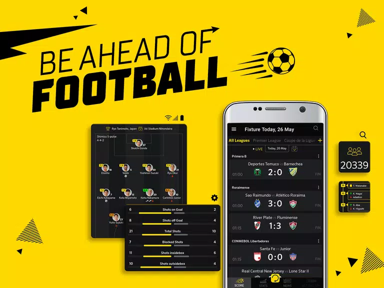 Live Score: football scores Screenshot 1