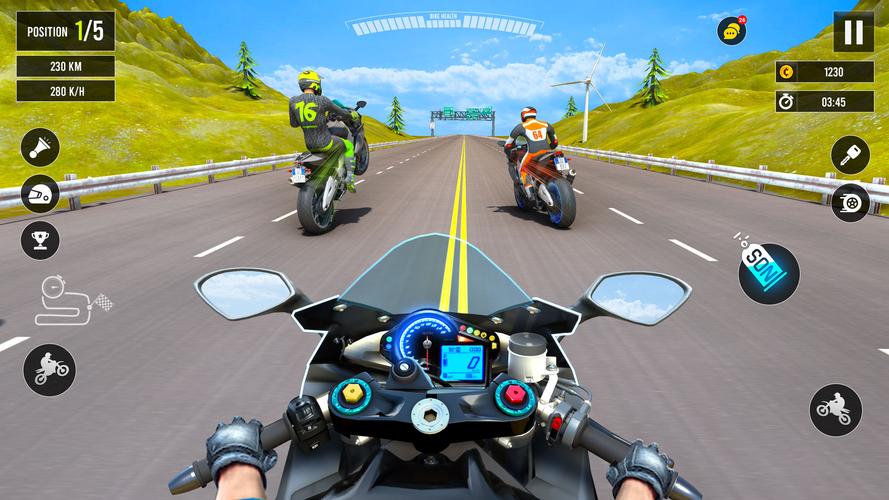 Moto Traffic Bike Race Game 3d Captura de pantalla 1