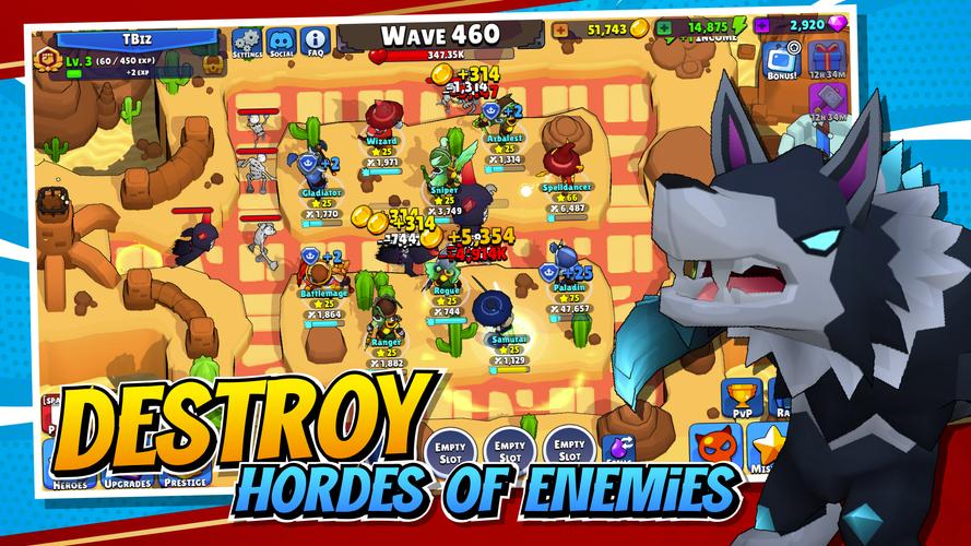 Idle Hero TD Tower Defense RPG應用截圖第2張