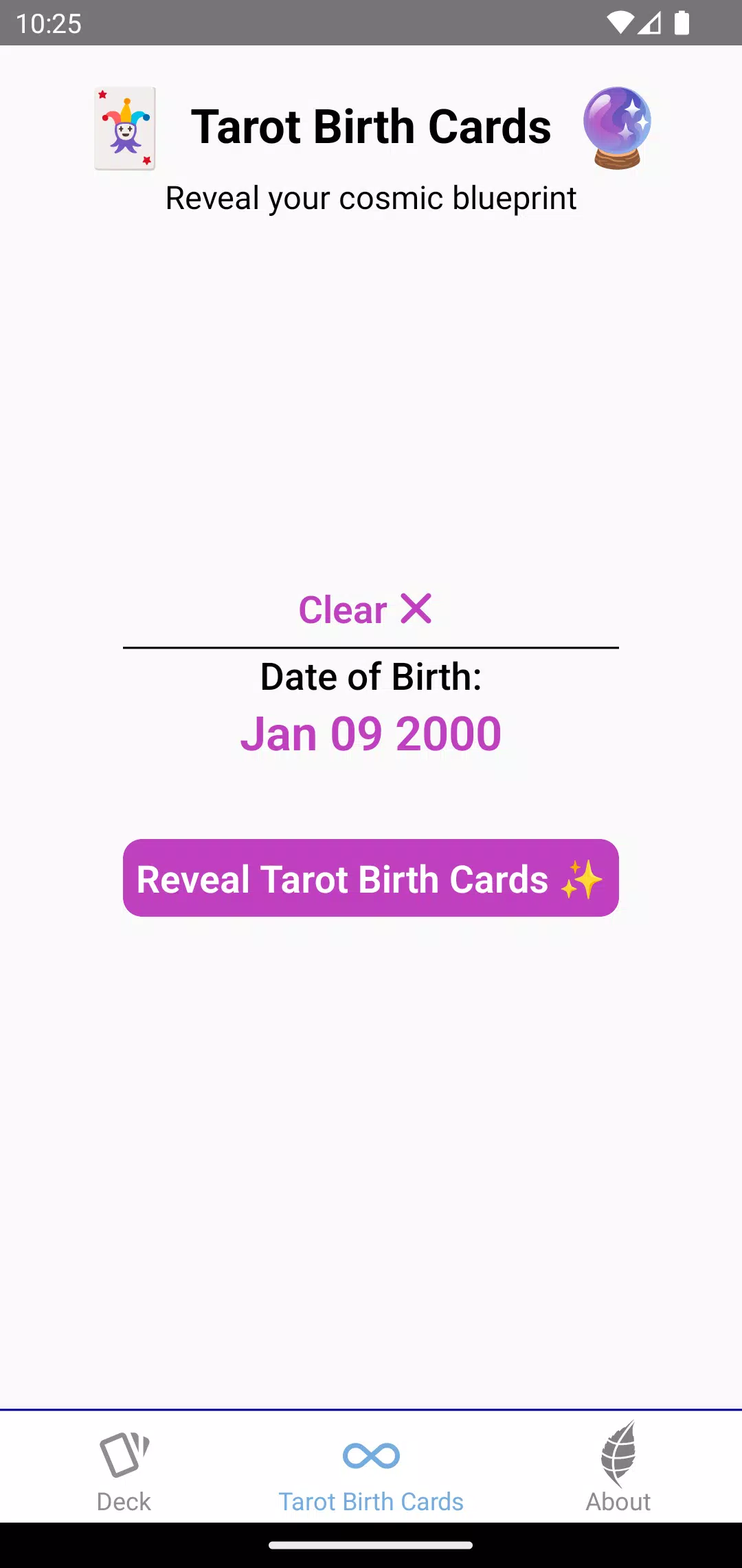 Tarot Birth Cards স্ক্রিনশট 2