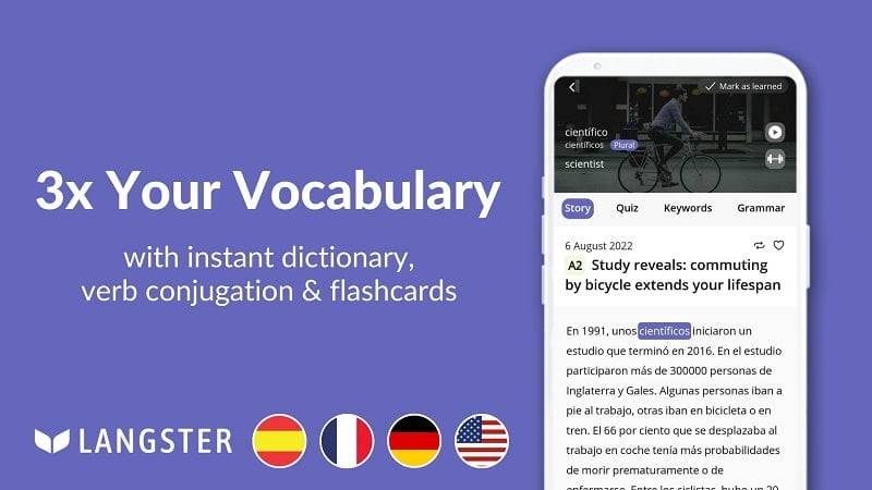 Learn Languages with Langster 스크린샷 2