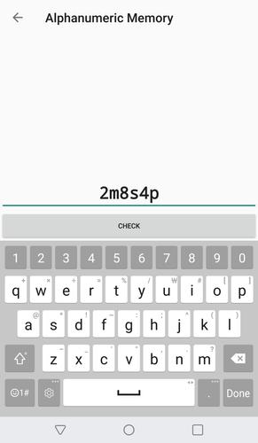 Alphanumeric Memory应用截图第3张