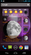 Moon Phase Widget Tangkapan skrin 3