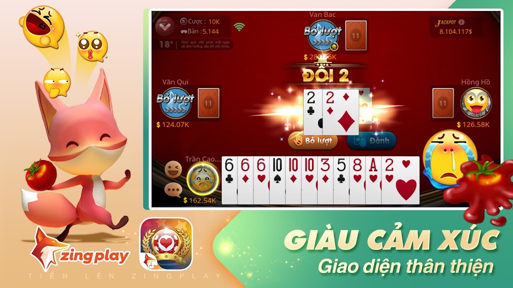Tiến lên Miền Nam - Tiến Lên - ZingPlay Captura de pantalla 3