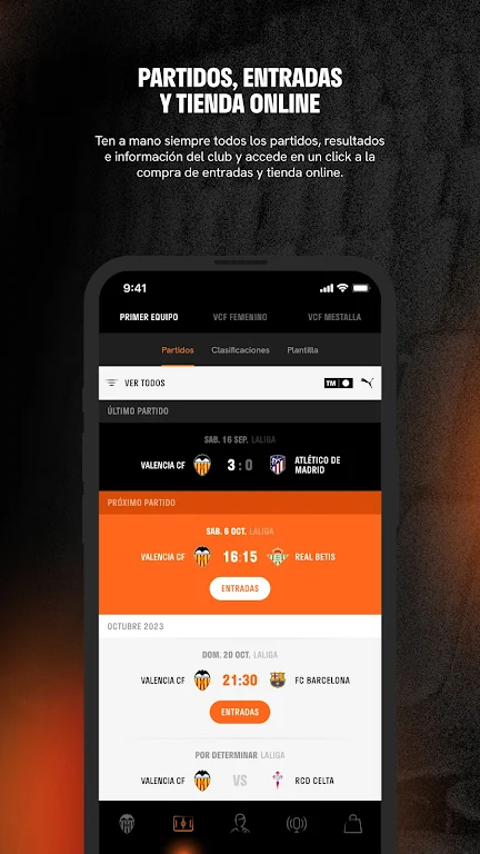 Valencia CF - Official App ဖန်သားပြင်ဓာတ်ပုံ 3