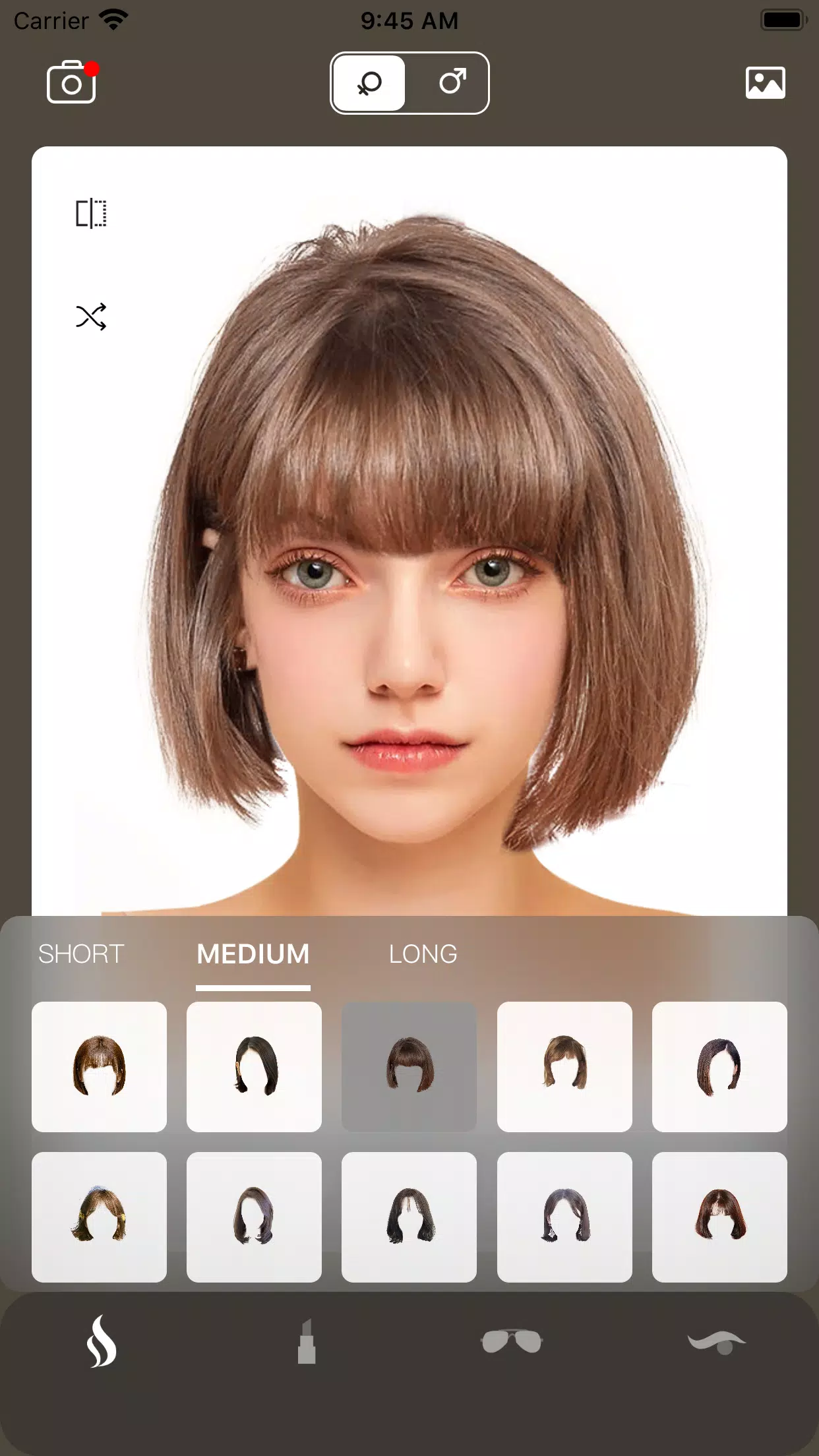 AI Hairstyle Try On・Bangs・Wigs應用截圖第1張