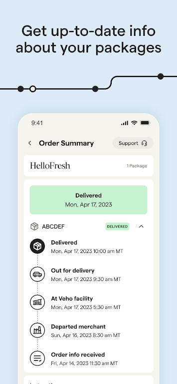 Veho - Manage your deliveries Screenshot 3