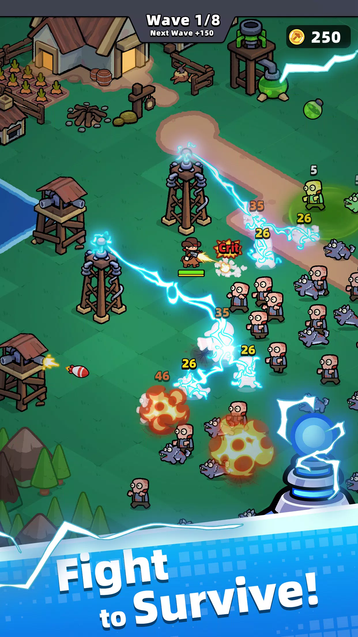 Townfall: Defense from Zombies Screenshot 2
