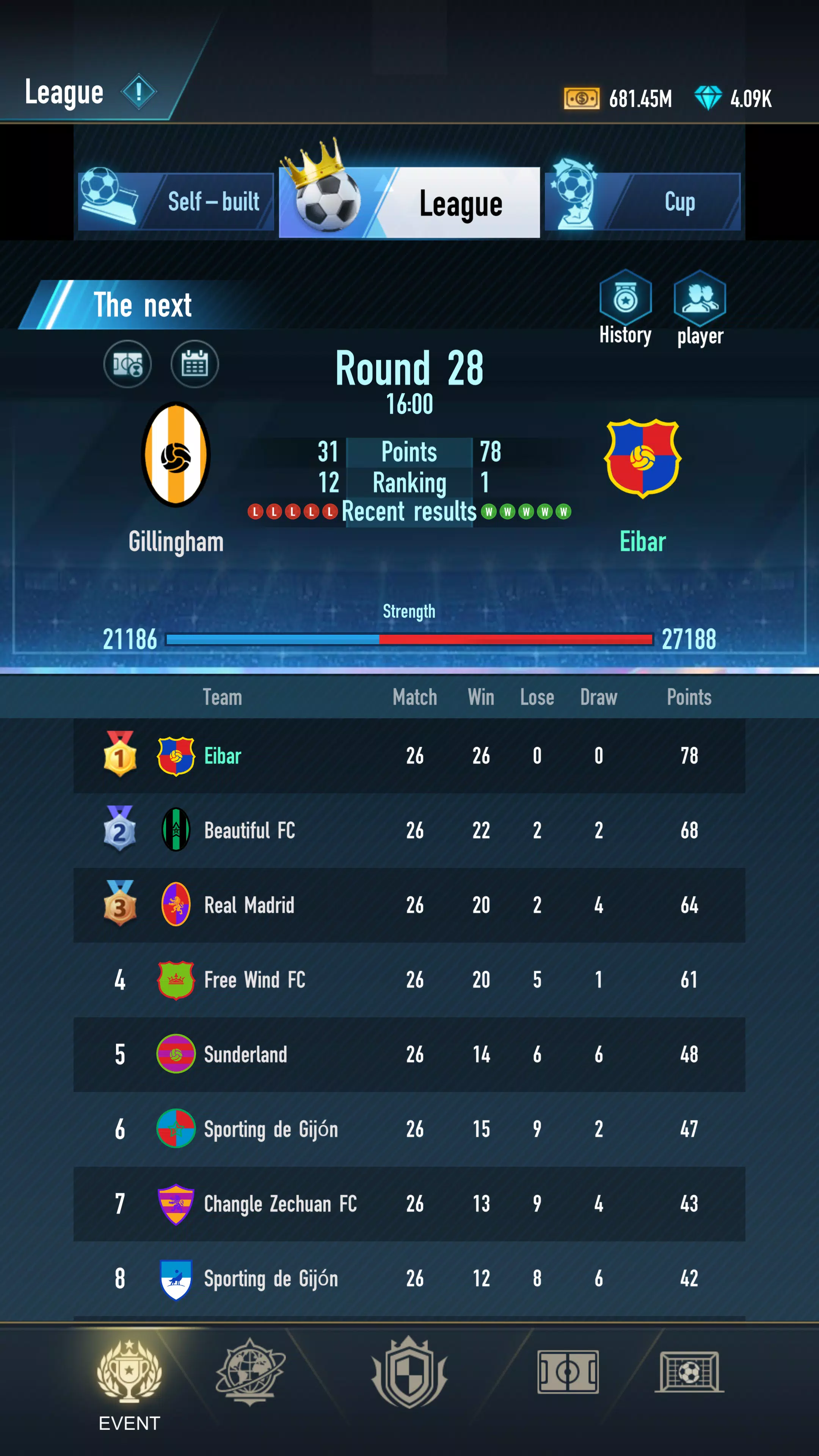 Football Career - Soccer games Screenshot 1