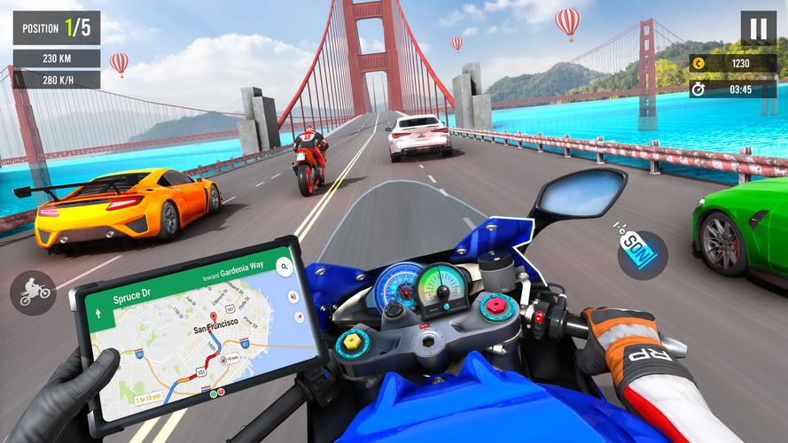 Moto Traffic Bike Race Game 3d Captura de pantalla 3