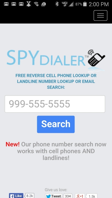 Spy Dialer Скриншот 1