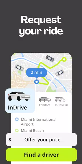inDrive. Save on city rides ဖန်သားပြင်ဓာတ်ပုံ 2
