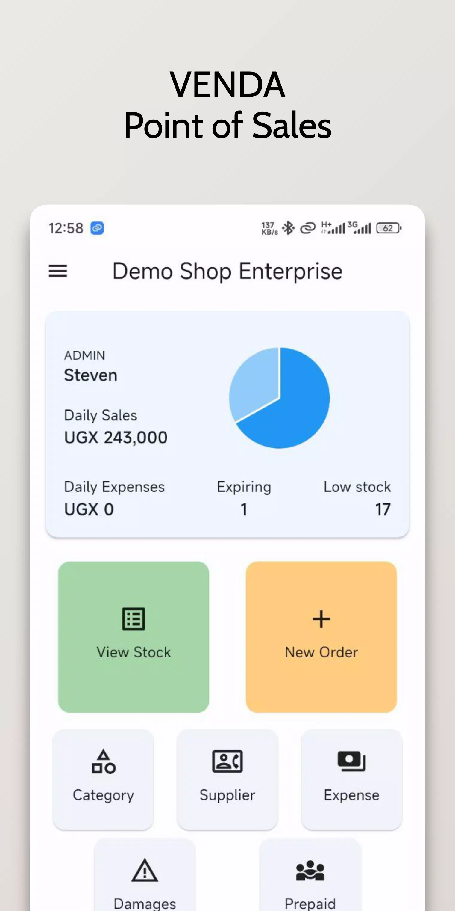 Schermata Venda - Point of Sales 1