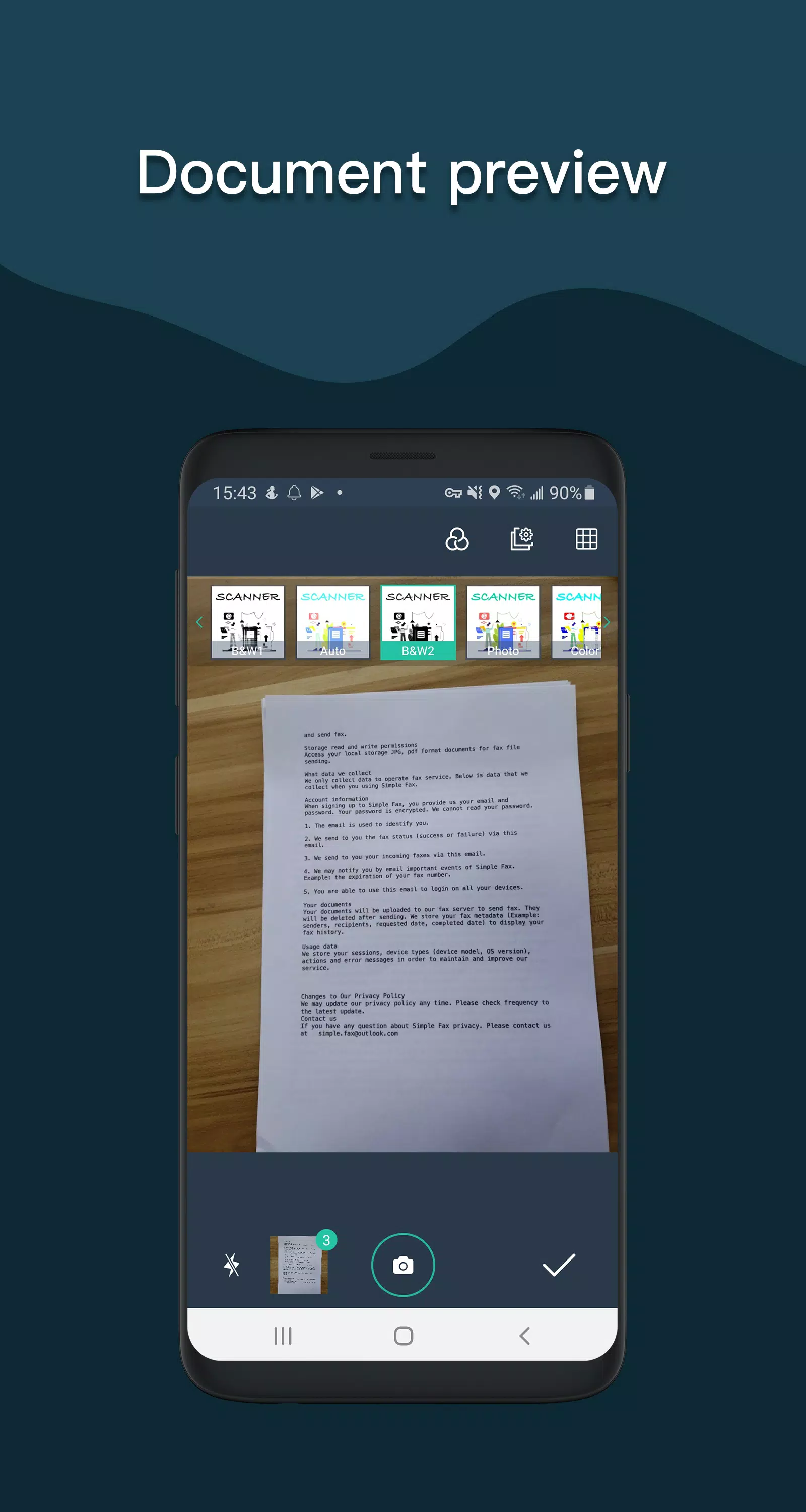 Simple Scan - PDF Scanner App Captura de tela 4