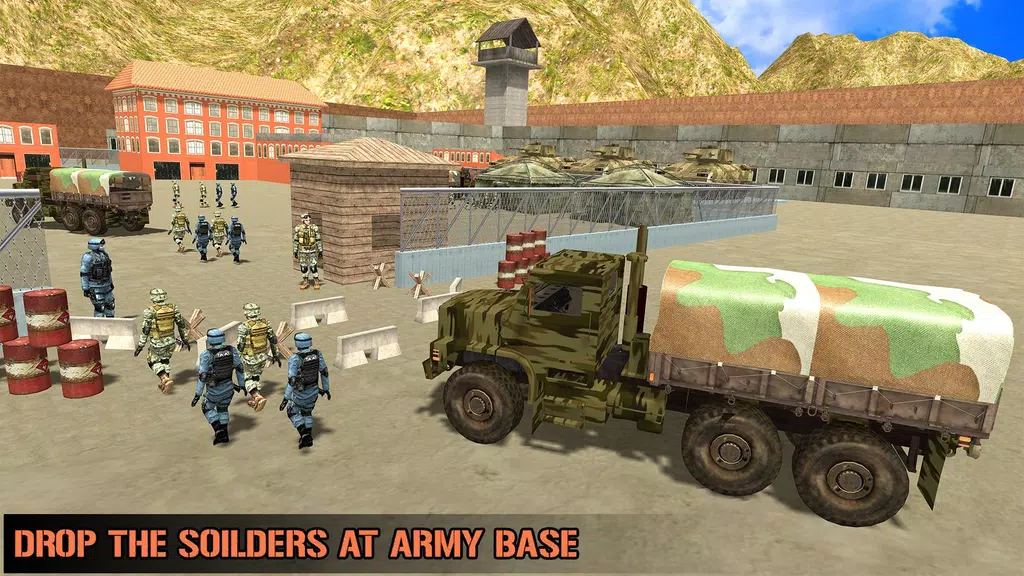 US Army Transporter Truck Game應用截圖第3張