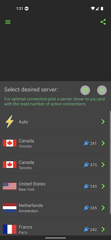 Free VPN Services .org Capture d'écran 2