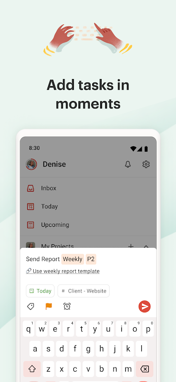 Todoist : to do list et agenda Capture d'écran 4
