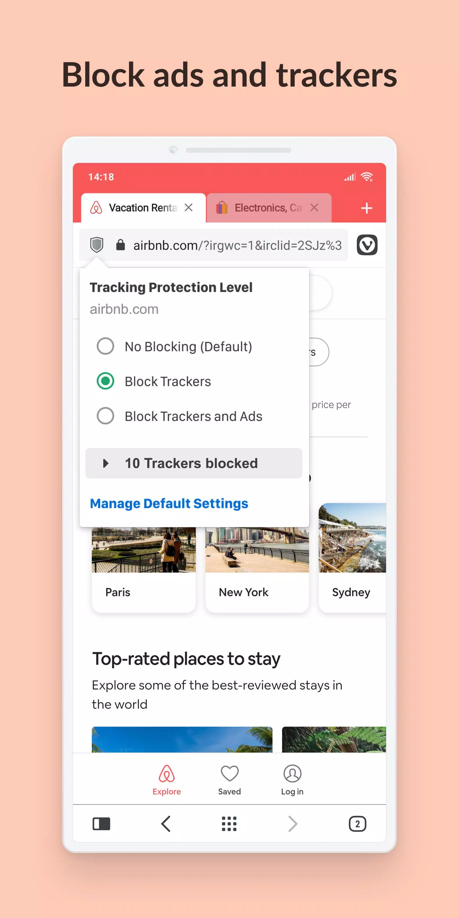 Vivaldi Browser Snapshot Tangkapan skrin 1