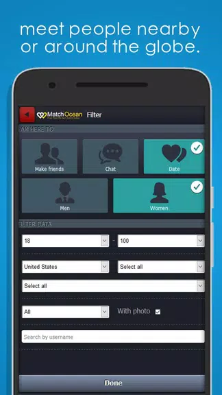 Free Dating App & Flirt Chat - MatchOcean ภาพหน้าจอ 3