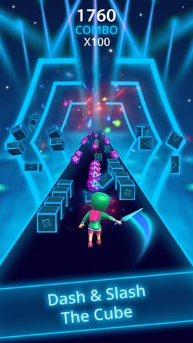 Blade Slash Runner on Beats 3D 스크린샷 2