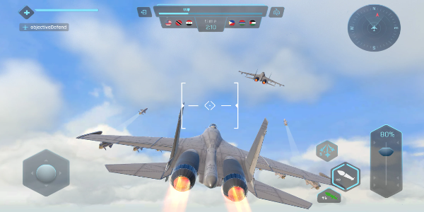 Sky Warriors: Airplane Games Captura de pantalla 1