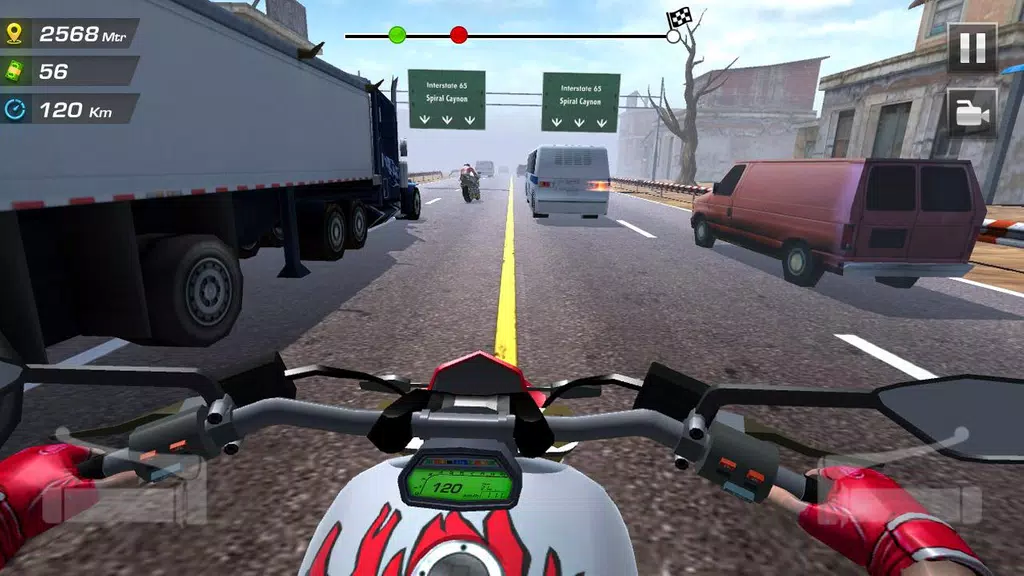 Highway Moto Rider 2: Traffic应用截图第1张