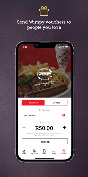 Wimpy Rewards App Ảnh chụp màn hình 2