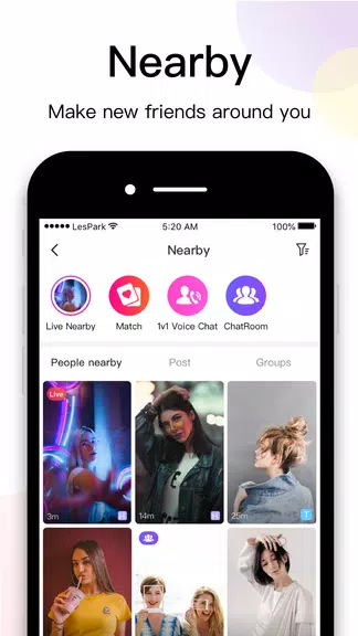 LesPark - Lesbian Dating & Chat & Live broadcast ဖန်သားပြင်ဓာတ်ပုံ 2