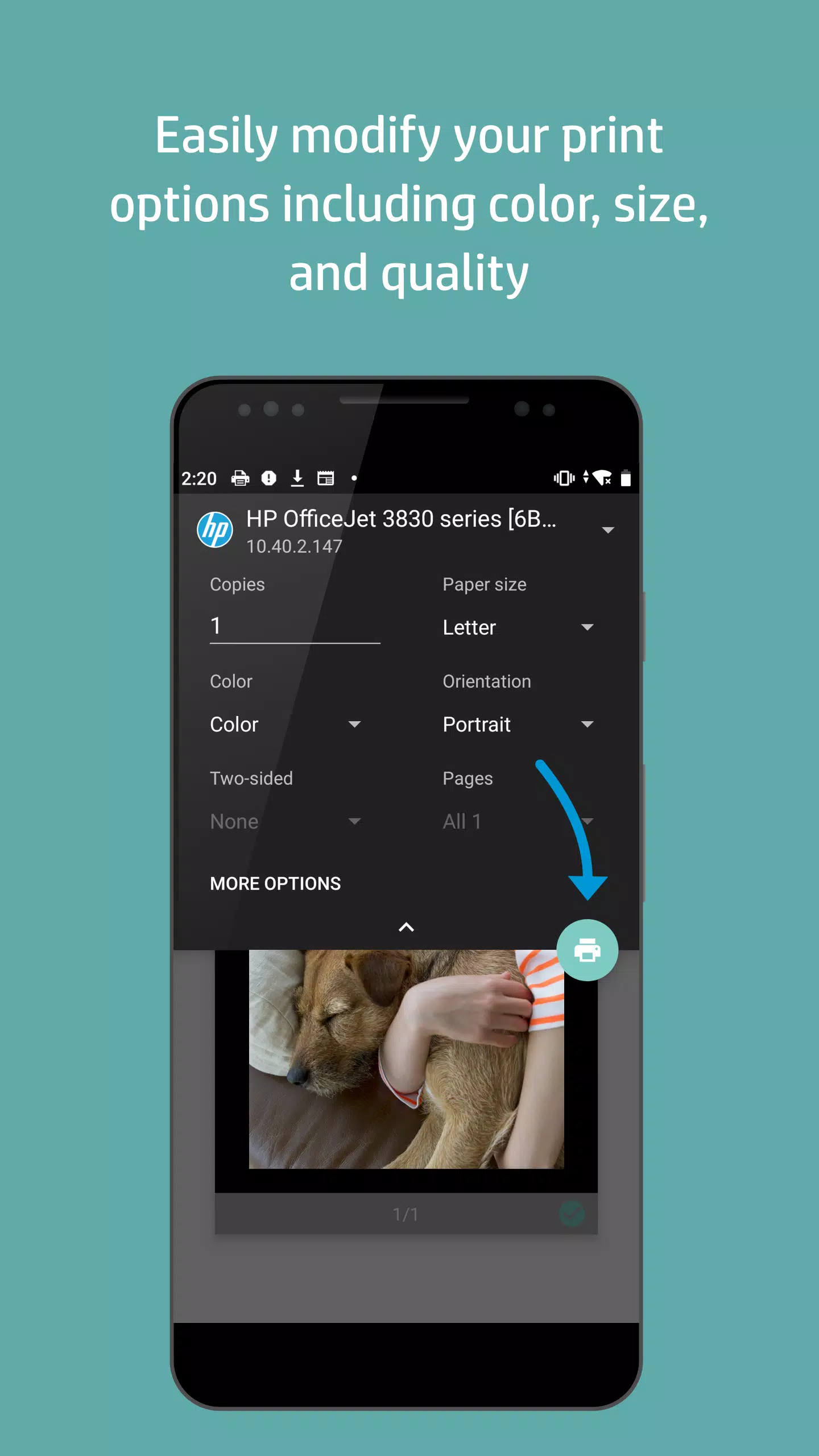 HP Print Service Plugin Schermafbeelding 4
