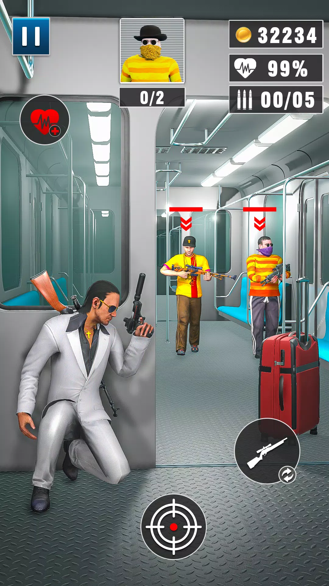Agent Hunt Shooting Games 3D Скриншот 2