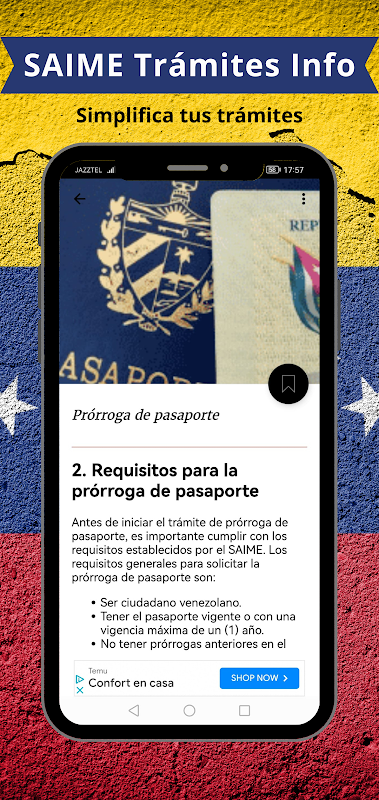 SAIME Trámites Info Screenshot 1