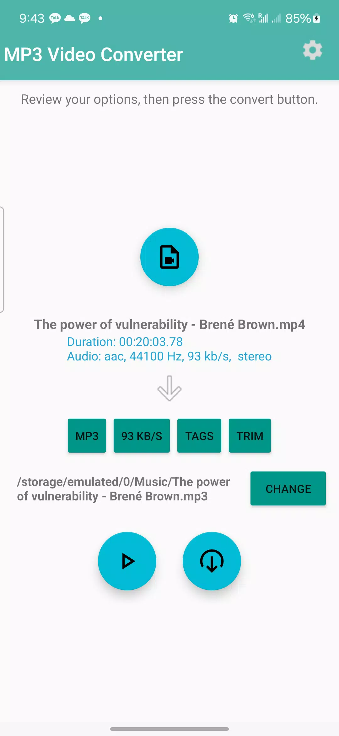 MP3 Video Converter應用截圖第2張