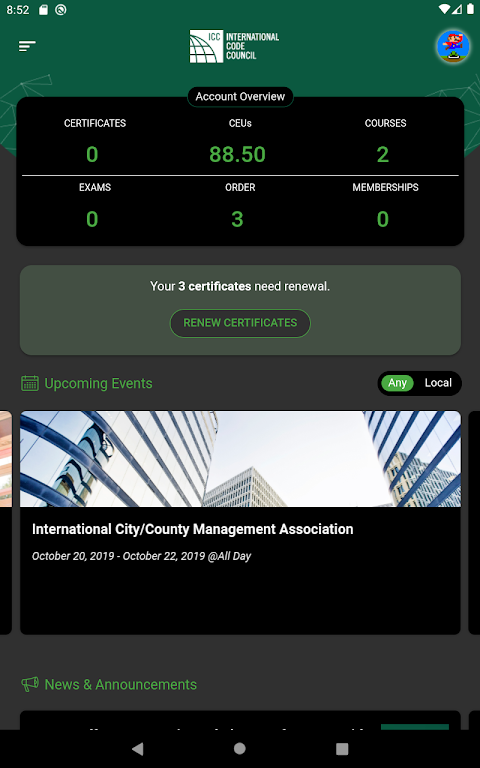 myICC by the Code Council スクリーンショット 1