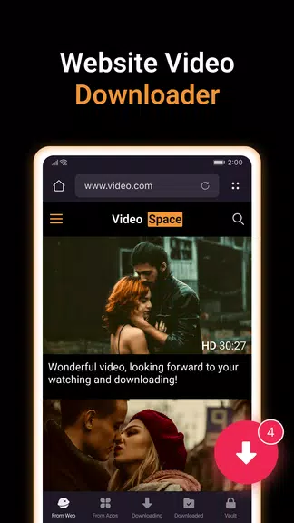 X Video Downloader & Player স্ক্রিনশট 1