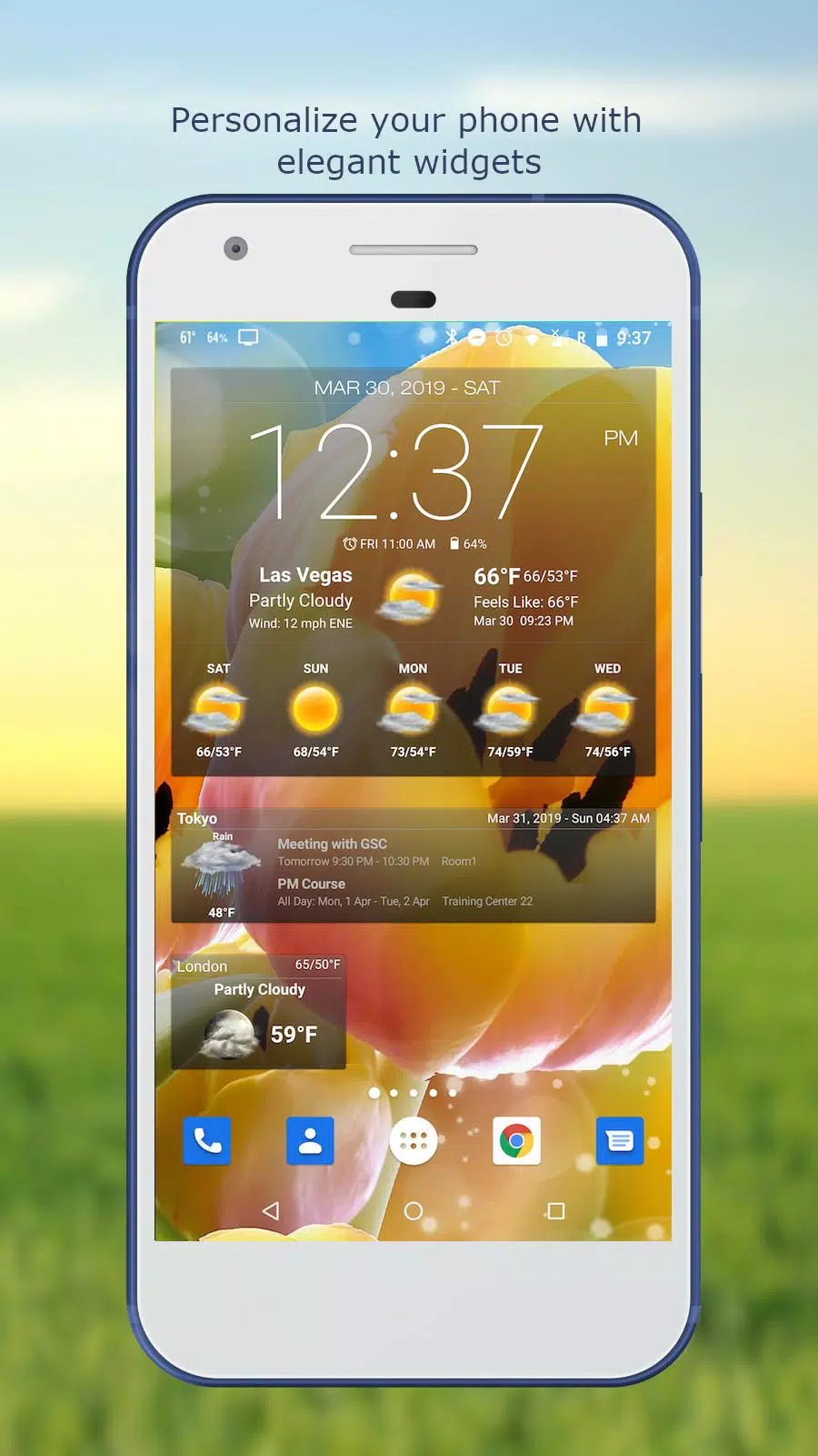 Schermata Weather & Clock Widget 1