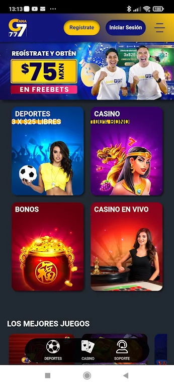 Gana777 Apuestas y Casino Captura de pantalla 1