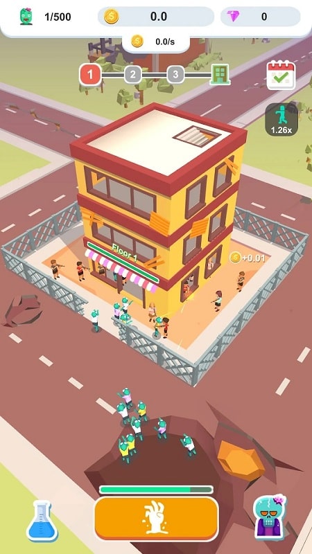 Idle Zombie Army Captura de pantalla 1