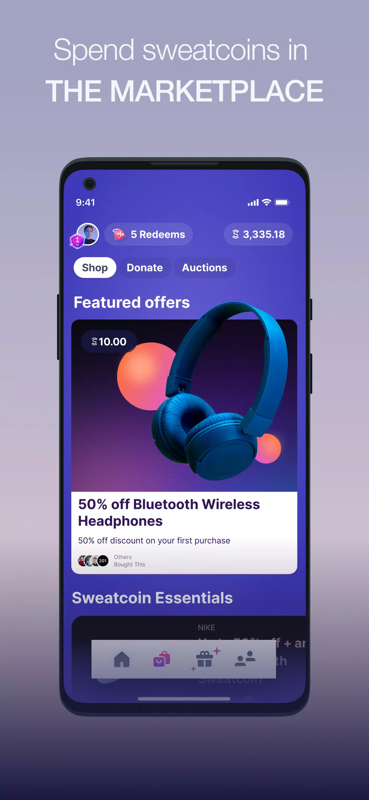 Sweatcoin 歩数トラッカー スクリーンショット 4