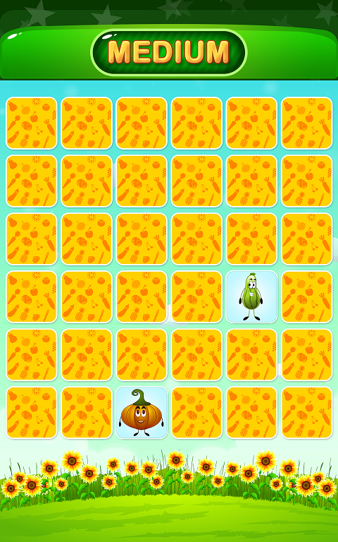 Vegetable Memory Match Game Screenshot 3