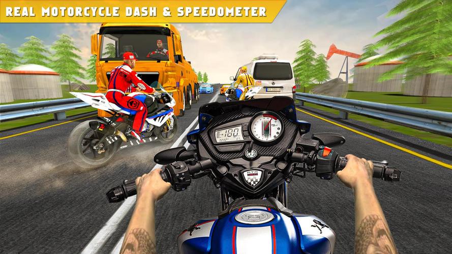 Highway Traffic Bike Race Moto Capture d'écran 2