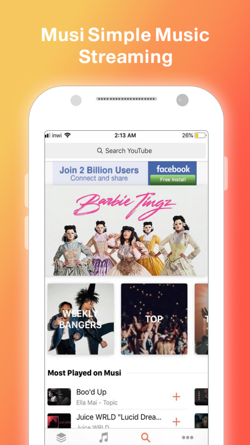 Musi : Simple Music Streaming Advice 2019 Capture d'écran 2