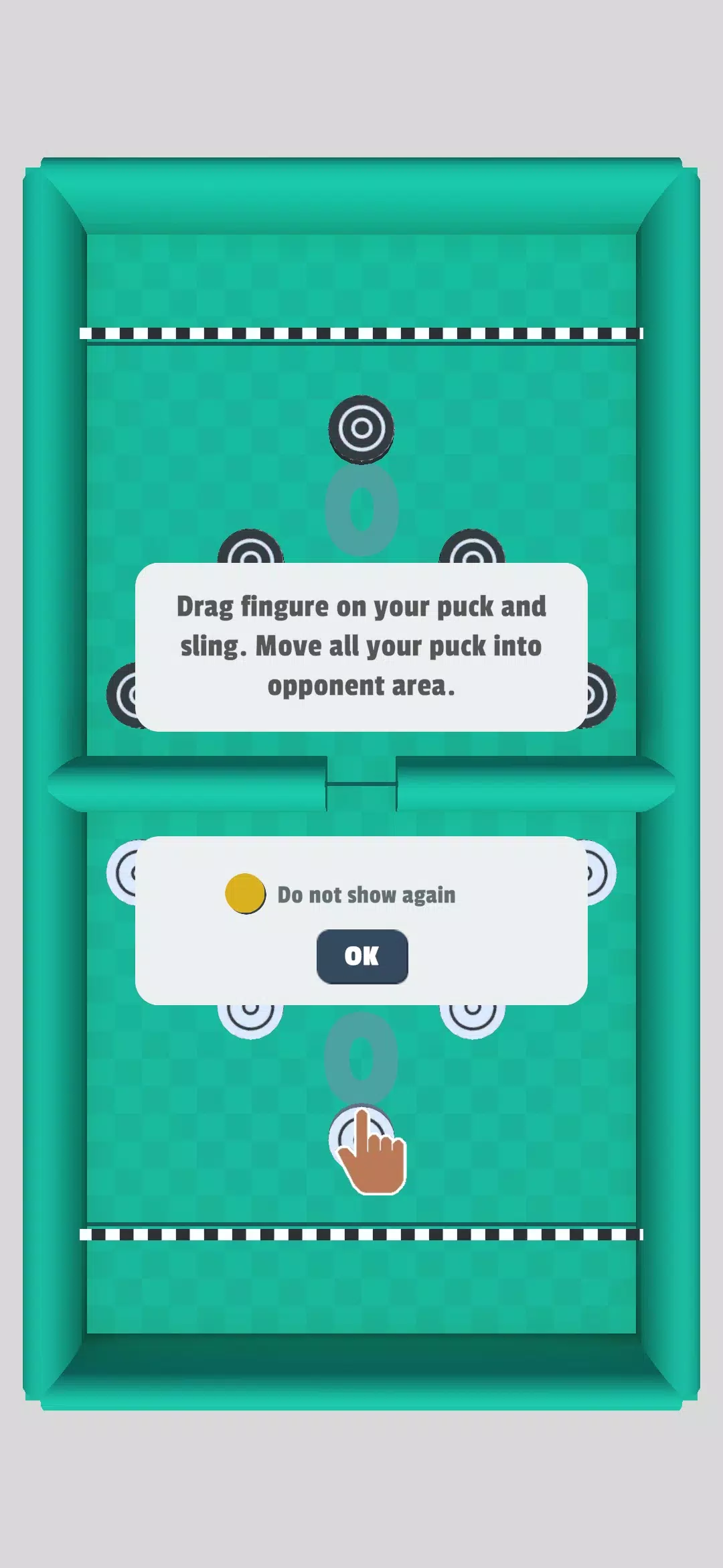 Puck Battle 2 Player Game Скриншот 1