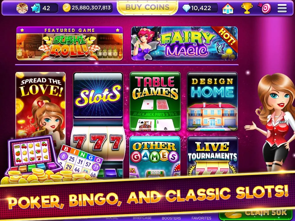 Glamour Casino - Home Designer Slots Captura de tela 2
