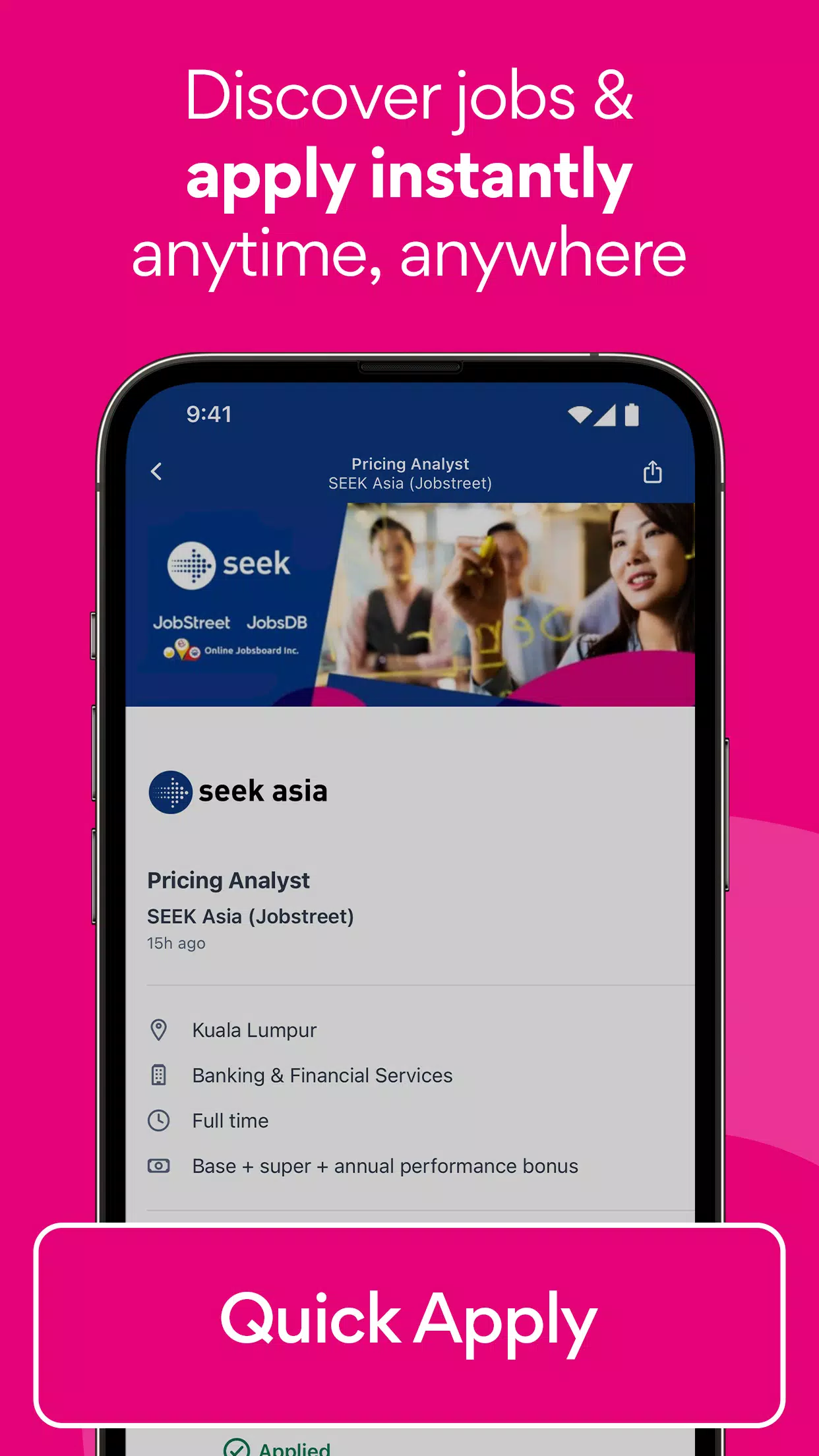 Schermata Jobstreet 2