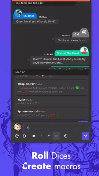 mRPG - Chat app to play RPGs スクリーンショット 4