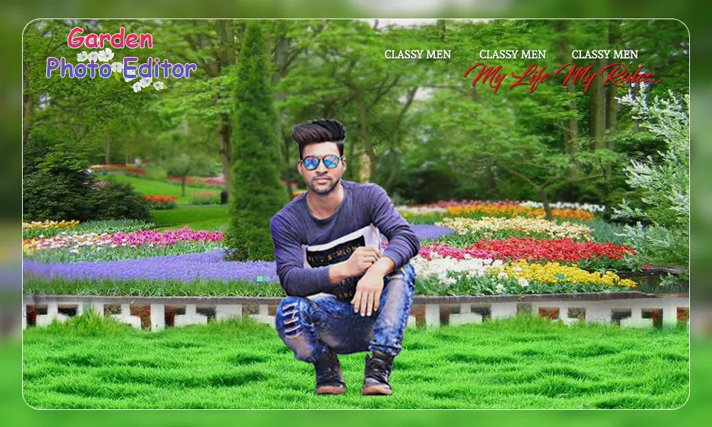 Garden Photo Frame Editor Скриншот 4
