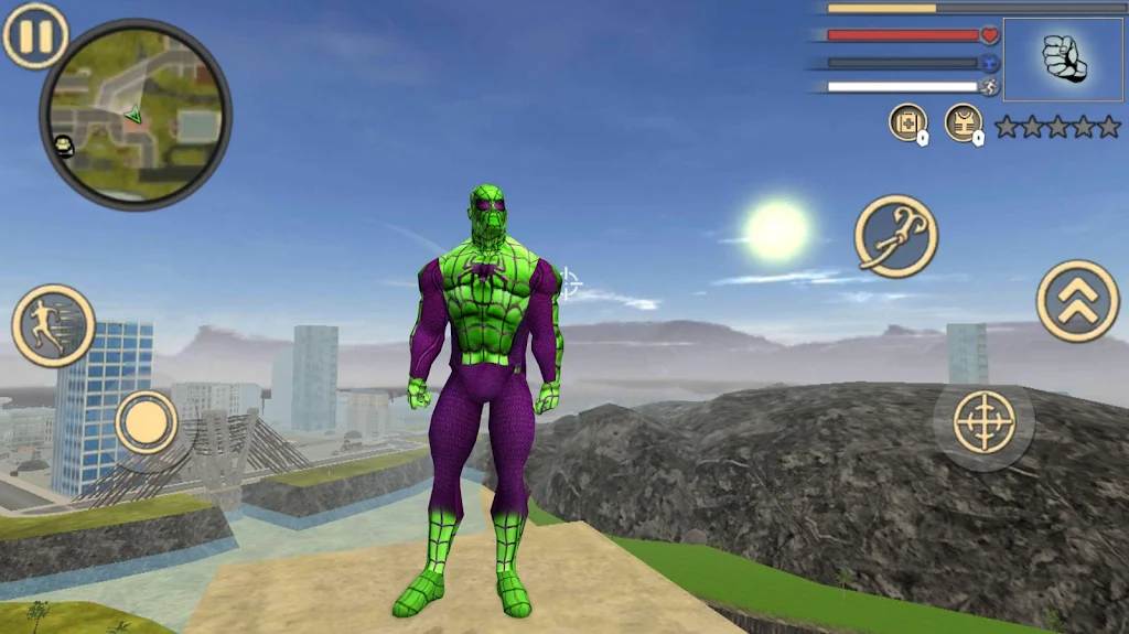 Spider Rope Hero Frog Ninja Strange Gangster Crime Capture d'écran 3